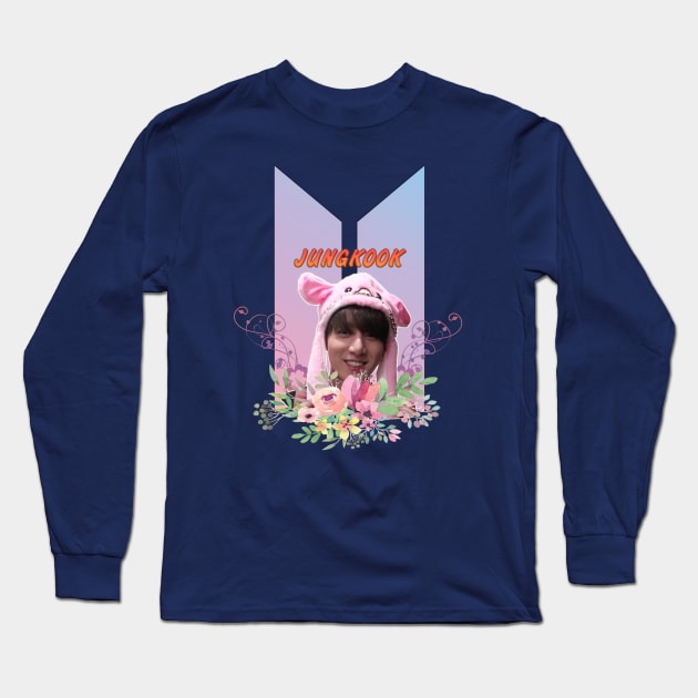 BTS Jungkook Long Sleeve T-Shirt by Byeolbit